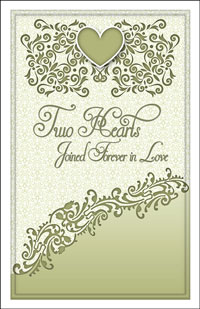 Wedding Program Cover Template 12A - Graphic 1